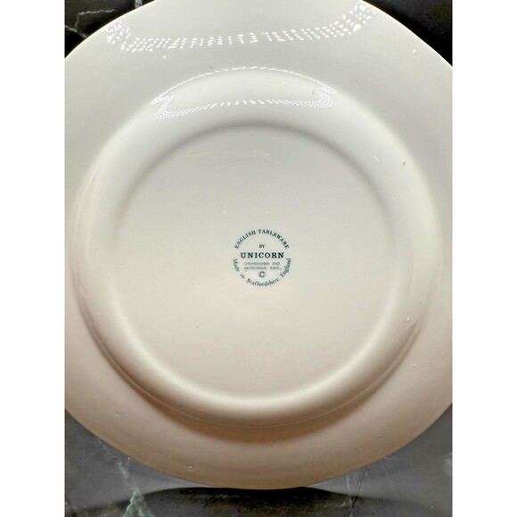 Staffordshire Blue & White Windsor 9” Castle English Plate by Unicorn - Picture 8 of 17